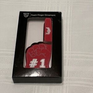 Ohio State Red Foam Finger Ornament